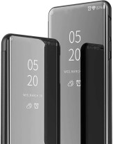 Калъф тефтер огледален CLEAR VIEW за Huawei Mate 30 Lite SPL-AL00 / Huawei Mate 30 Lite SPL-TL00 черен 